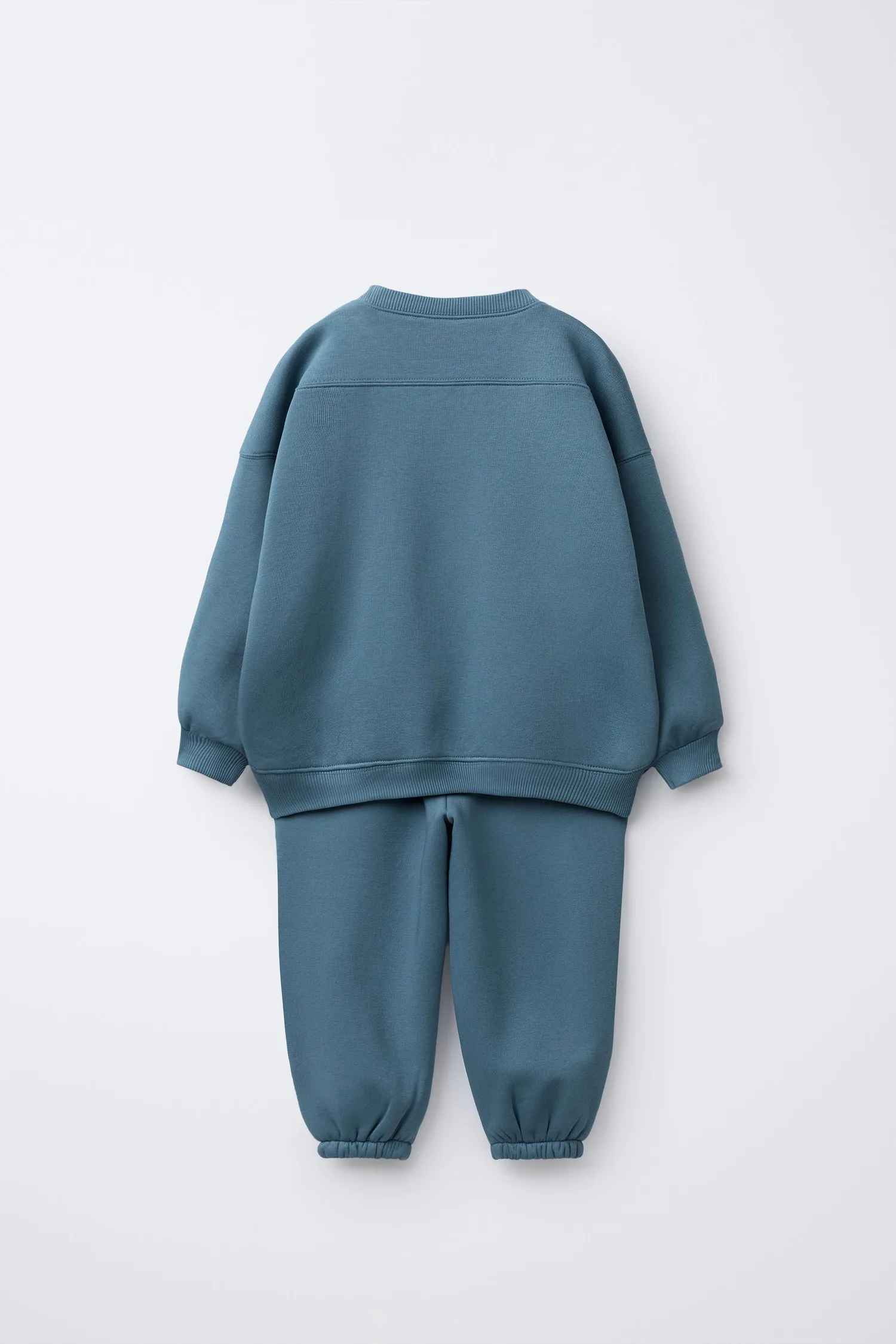 Комплект из спортивной толстовки и спортивных брюк от basic label Zara, синий — фото 2