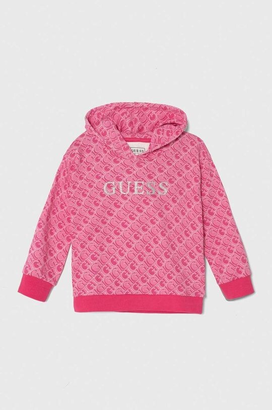 

Детская хлопковая толстовка Guess, розовый