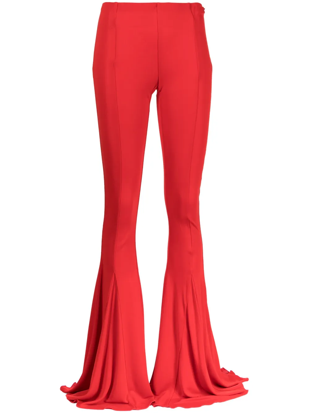 

Расклешенные брюки из джерси BLUMARINE, красный