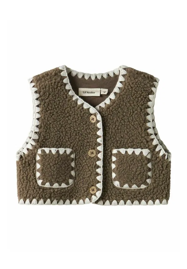 Жилет свободного кроя Lil' Atelier, Shitake