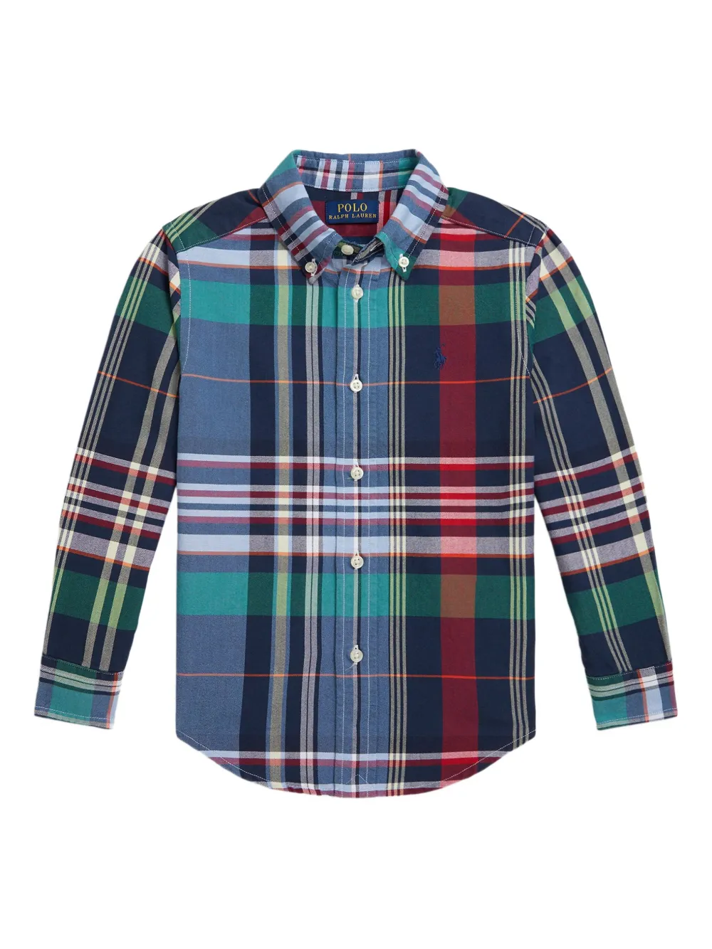 

Клетчатая рубашка на пуговицах POLO RALPH LAUREN KIDS, синий