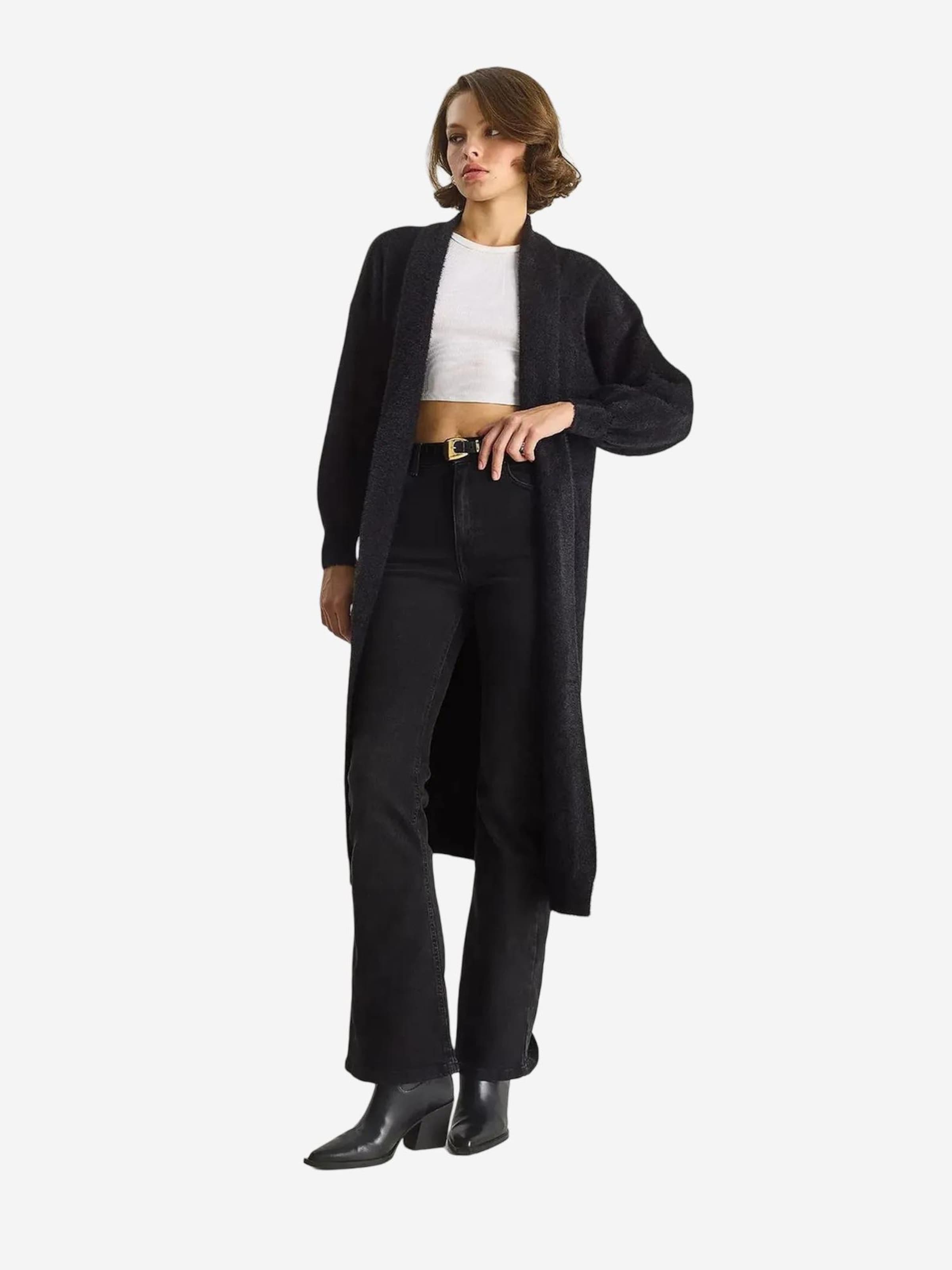 

Bianco Lucci Вязаное пальто в черном цвете