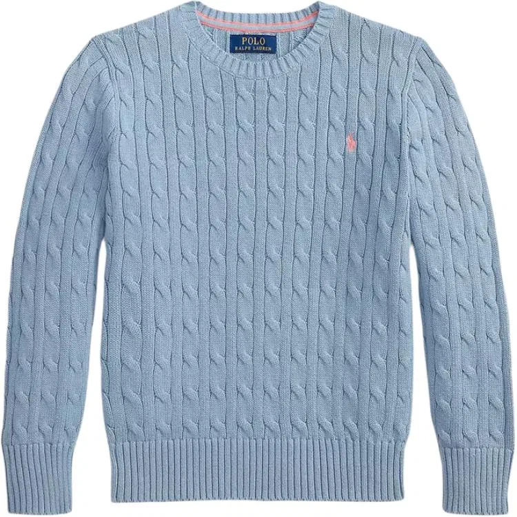 Свитер классический Polo Ralph Lauren детский голубой