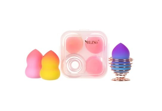 

Набор спонжей для макияжа 3 шт + подставка для спонжей, тип III Bling, Beauty Blender Box Ombre —