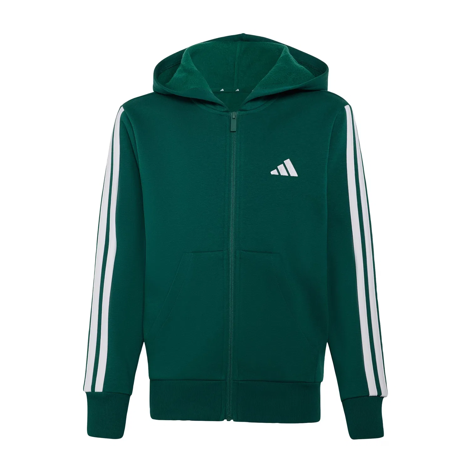 Толстовка на молнии Adidas Sportswear Essentials, зеленый