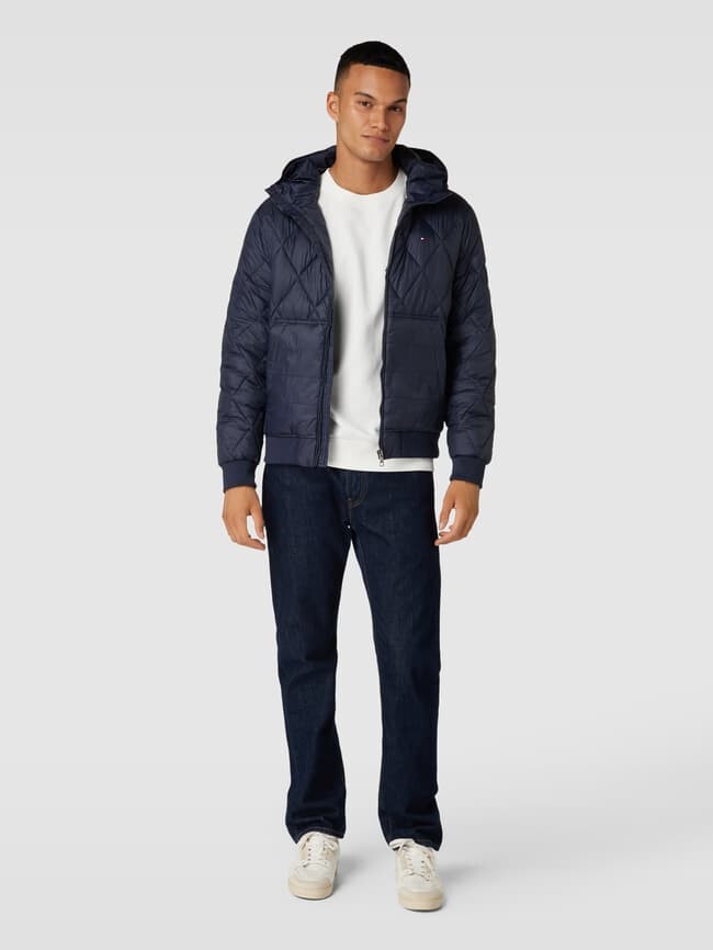 

Стеганая куртка с воротником стойкой Tommy Hilfiger, темно-синий