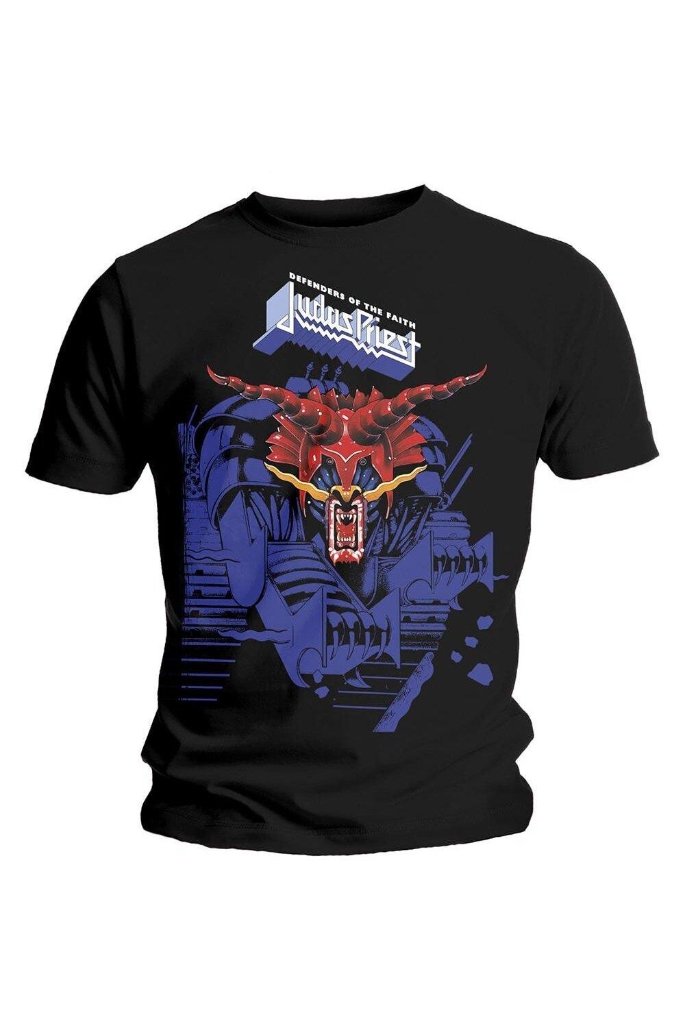 

Хлопковая футболка «Защитники веры» Judas Priest, черный