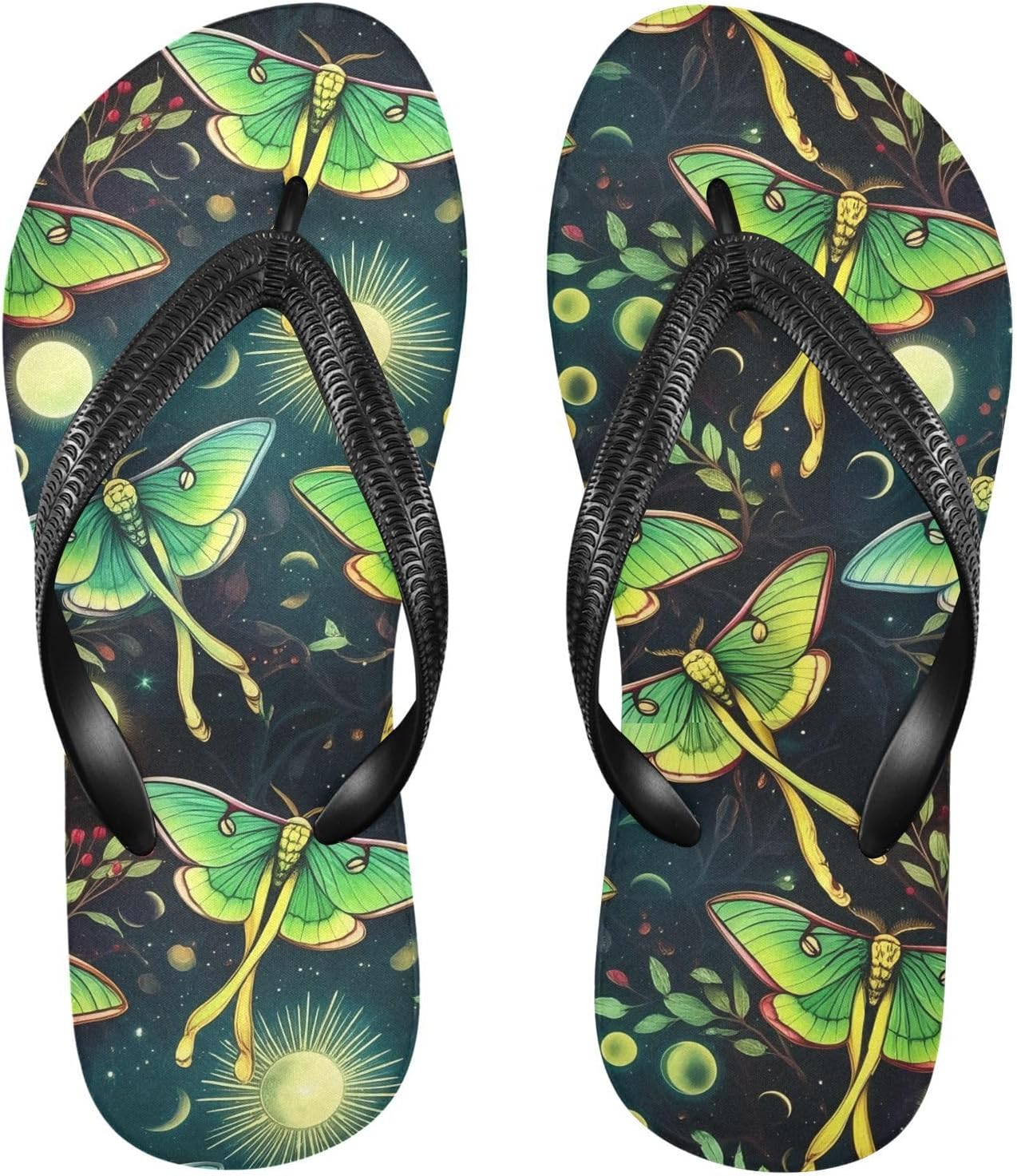 

Пляжные шлепанцы Luna Green с ремешком, резиновые нескользящие летние тапочки для мужчин и женщин, для прогулок Sinestour