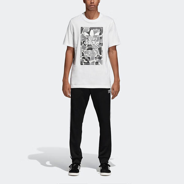 Футболка CAMO LABEL мужская белая Adidas Originals, белый — фото 3