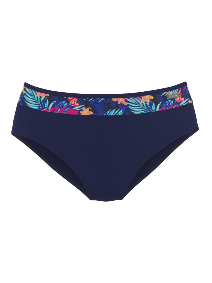 

Плавки бикини LASCANA, цвет navy-pink bedruckt