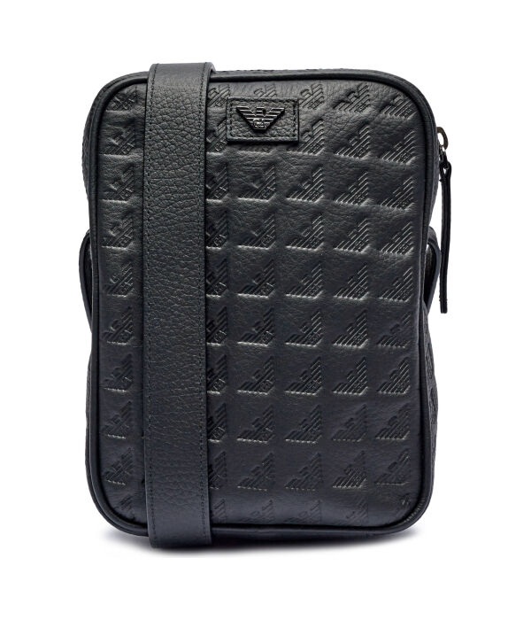 

Сумка кожаная Emporio Armani через плечо, черный