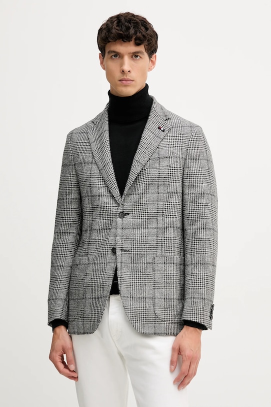 Пиджак с шерстью Tommy Hilfiger, серый