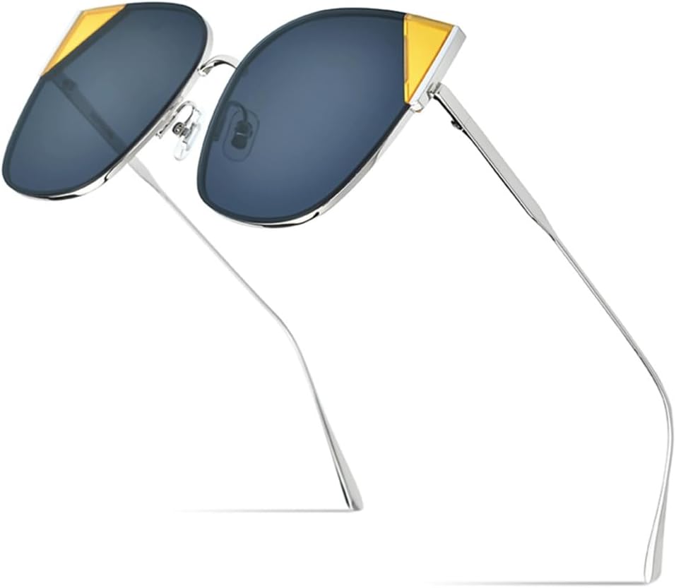 

Солнцезащитные очки «кошачий глаз» для женщин, роскошные модные очки из сплава, солнцезащитные очки «кошачий глаз» для мужчин с зеркальными линзами, нейлоновые MUTYNE, 1