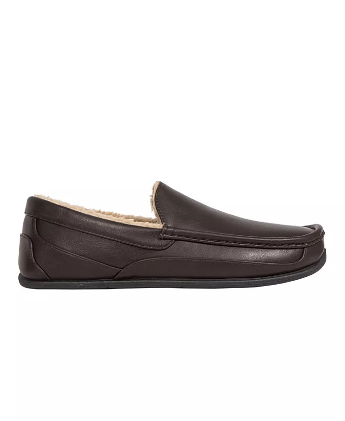Slipperooz Мужские уютные мокасины-тапочки Spun Indoor Outdoor S.U.P.R.O. Sock DEER STAGS, коричневый — фото 4