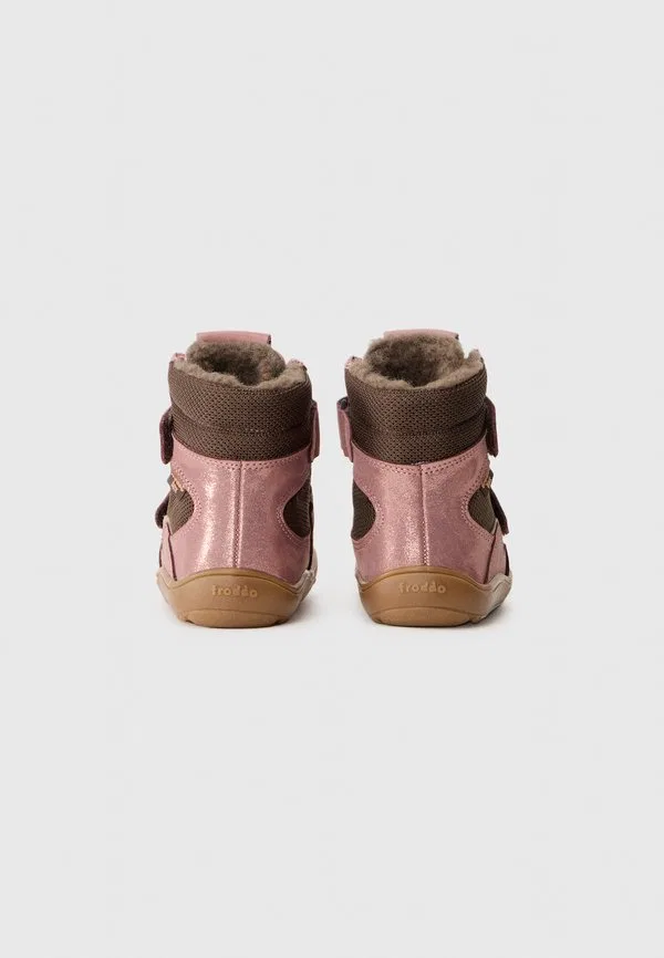 Зимние ботинки barefoot tex розово-золотистого цвета Froddo, Pink/Gold-Coloured — фото 3