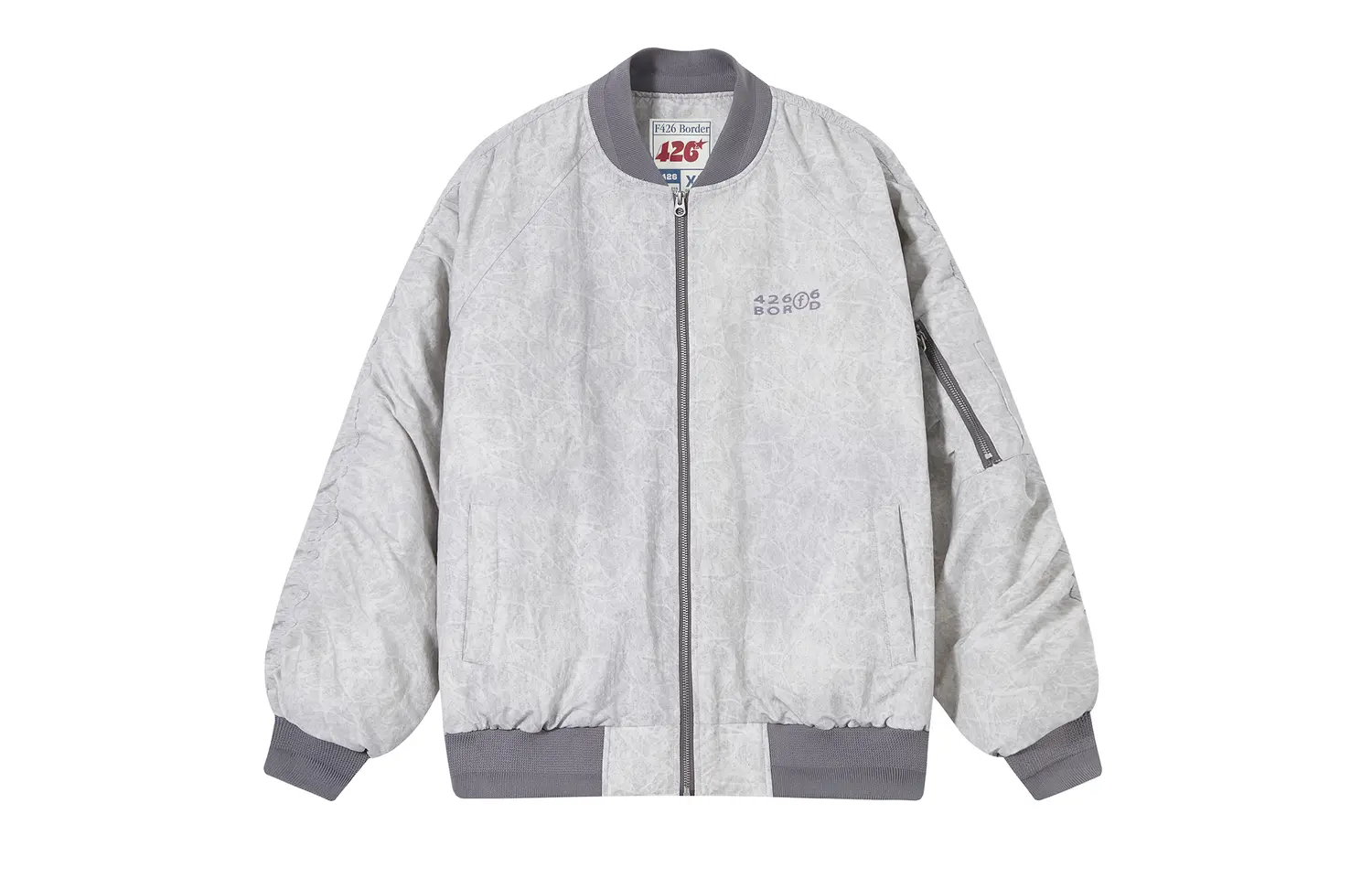

Пуховик Unisex F426, серо-белый