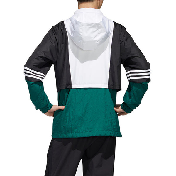 Куртка adidas neo SS TCNS WB 1 Jacket Men Green, зеленый — фото 4