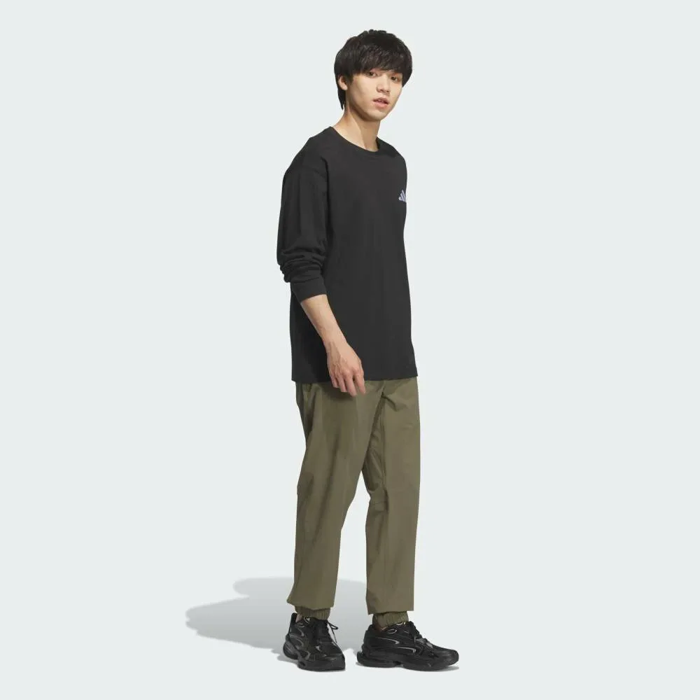 Спортивные брюки Essential Plus Regular Fit Stretch Woven Full-Length Jogger Pants Adidas, green — фото 3