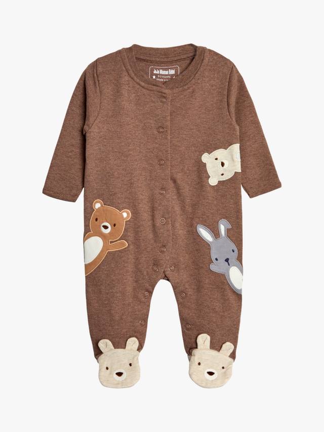 

Детский хлопковый комбинезон в лесном стиле JoJo Maman Bébé, Brown