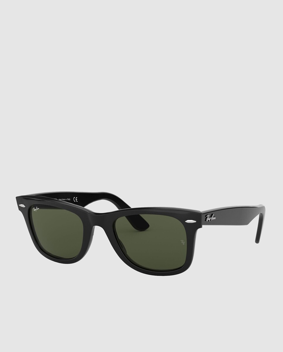 

Солнцезащитные очки Square Wayfarer из черного ацетата Ray-Ban, черный