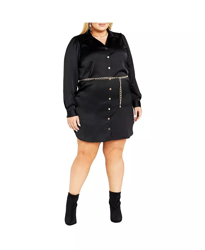 

Платье Faye размера плюс CITY CHIC, черный