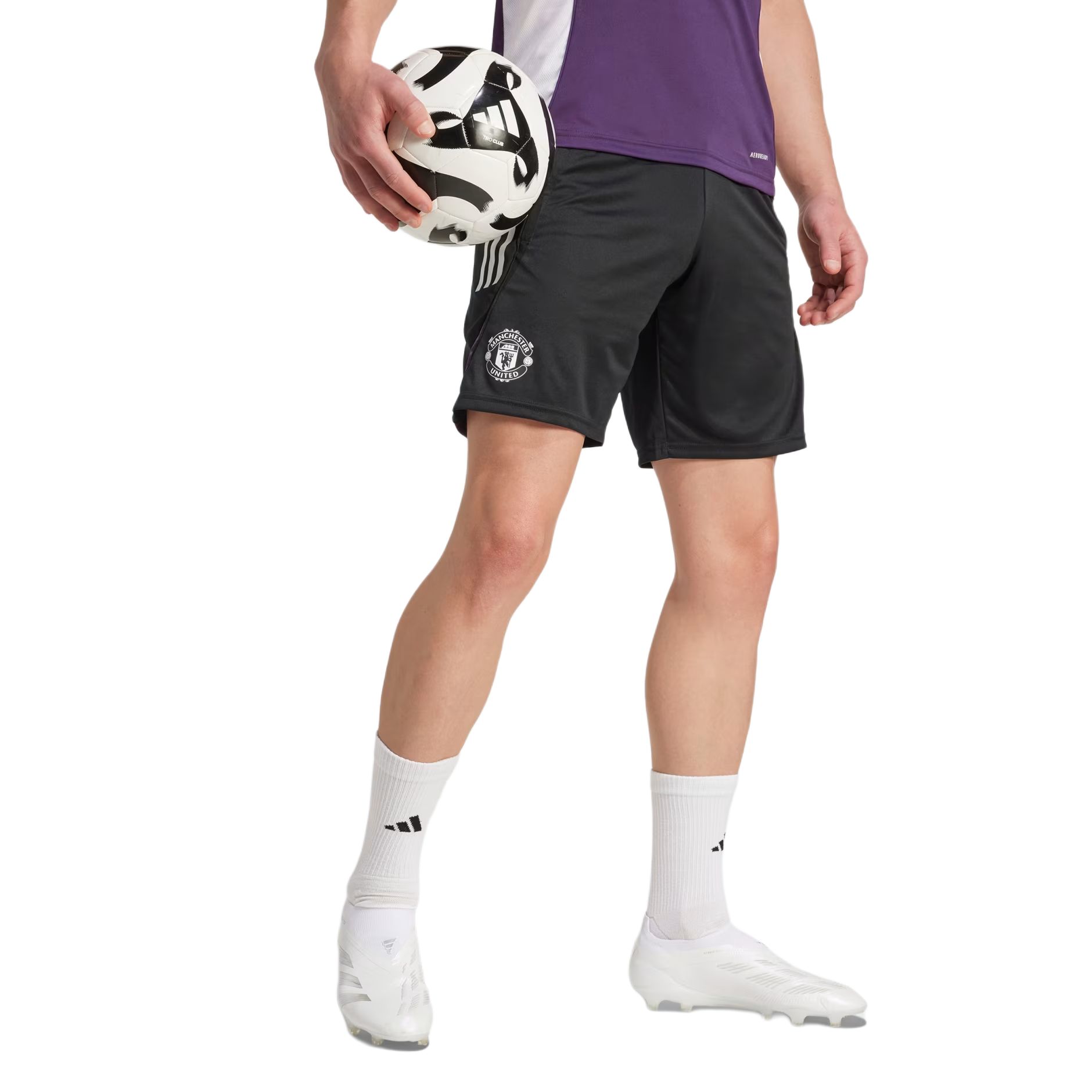 Спортивные шорты Manchester United мужские Adidas, черный — фото 3