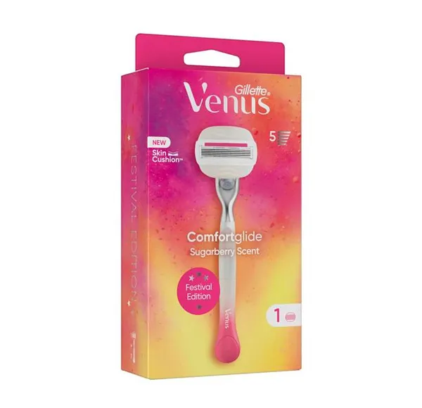 

Бритва для удаления волос 1 ручка + 1 замена Comfortglide Festival Gillette, 1 UD