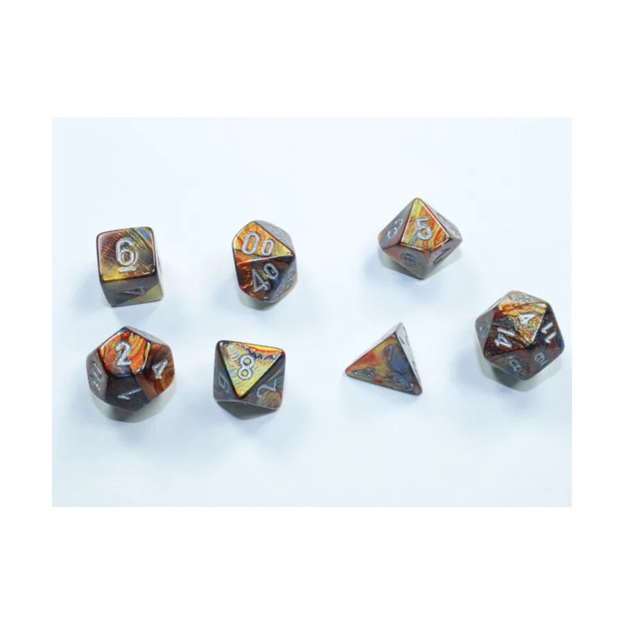 

Набор Mini-Poly, золото с серебром, Dice - Lustrous - Poly Sets (Chessex)