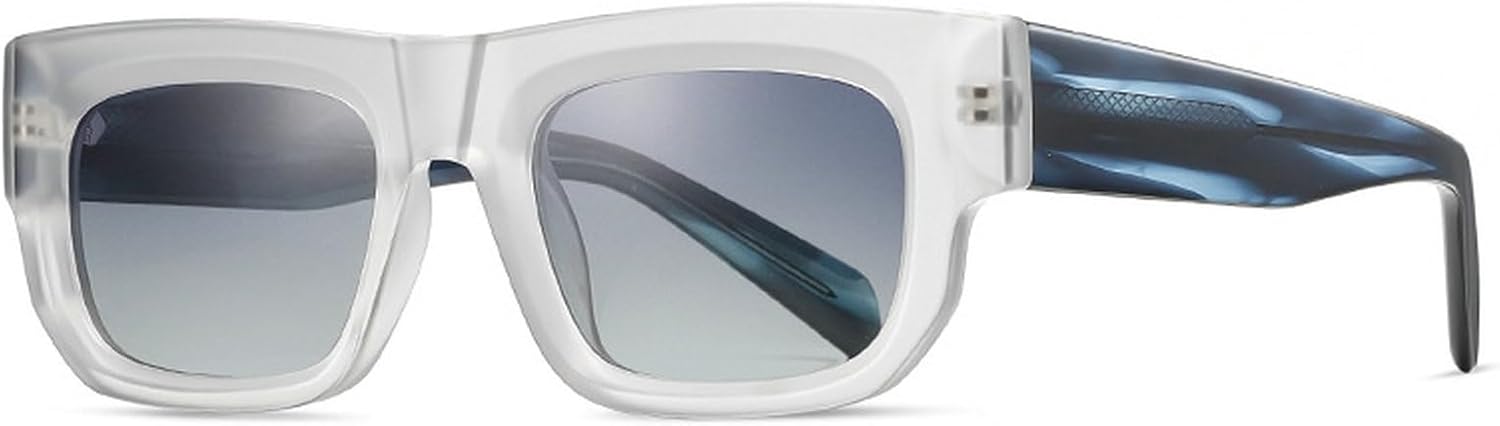 

Солнцезащитные очки в стиле ретро квадратной формы для женщин и мужчин, поляризованные солнцезащитные очки, винтажные модные женские солнцезащитные очки из ацетата, мужские панк-очки UV400 mincl, C2