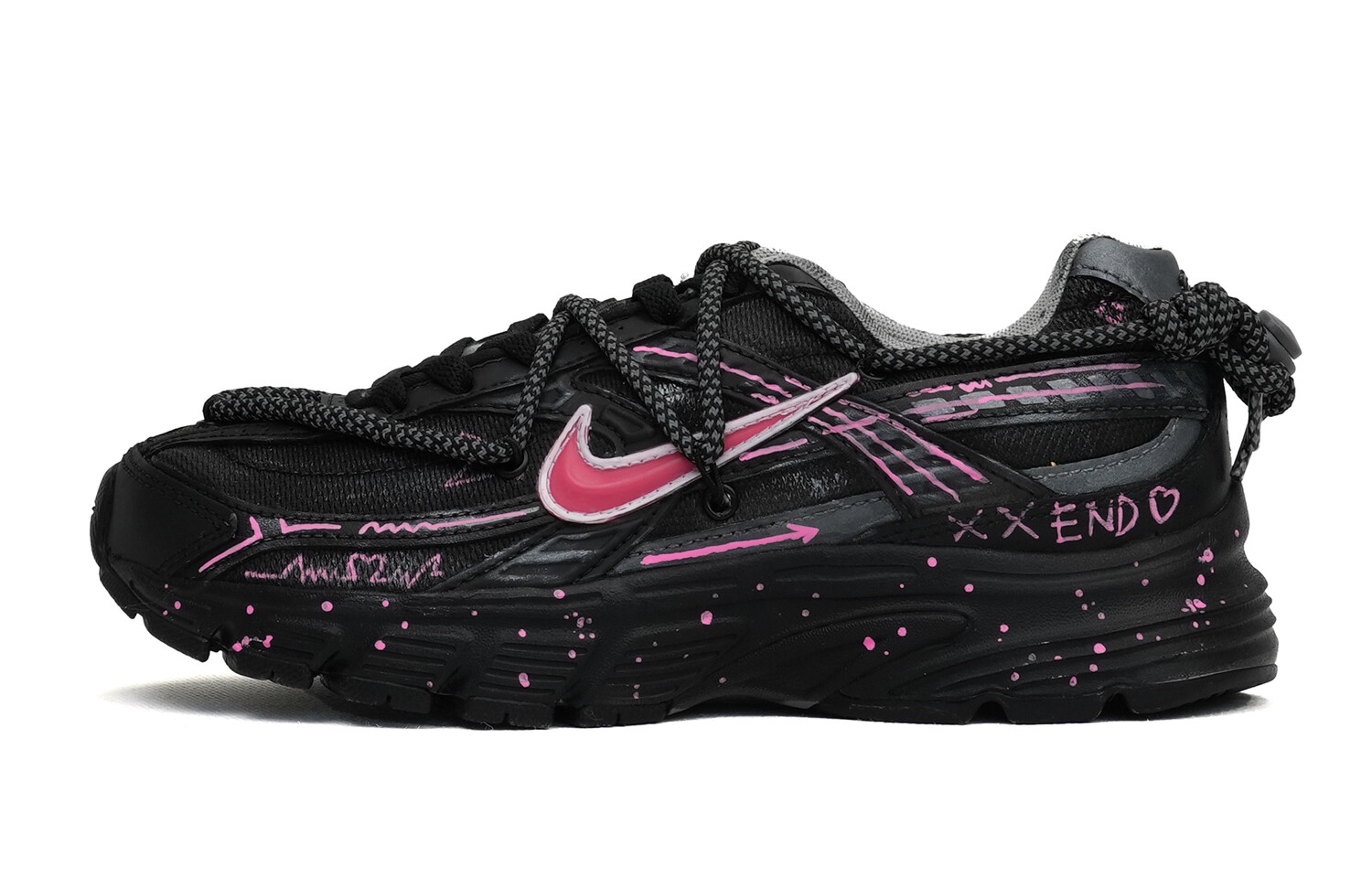 

Кроссовки для бега Initiator женские с низким верхом, черные/пудровые Nike
