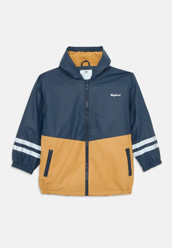 Куртка regenjacke из футера Playshoes, Marine/Braun