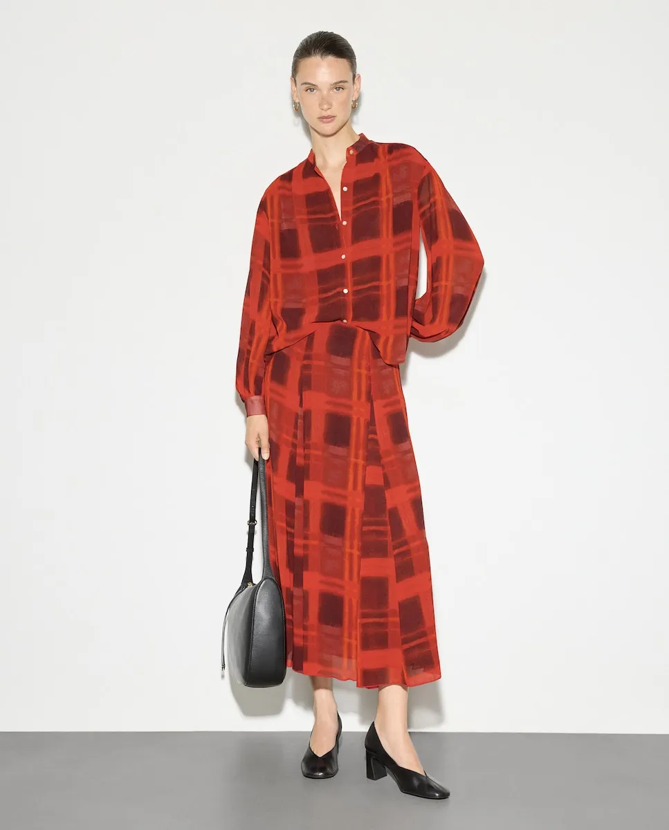 

Длинная юбка с узором для женщин Woman El Corte Inglés, красный