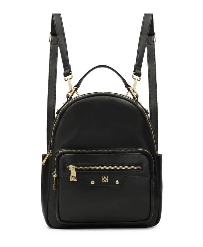 

Кожаный рюкзак с множеством карманов Kazar, черный