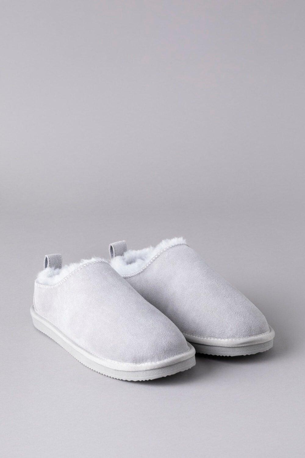 

Тапочки из овчины Lakeland Leather, серый