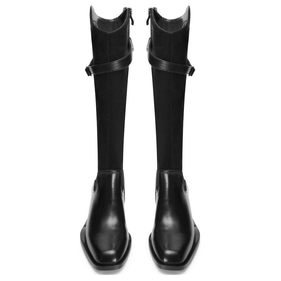 Сапоги женские до середины голени Toomanyshoes, черный — фото 4