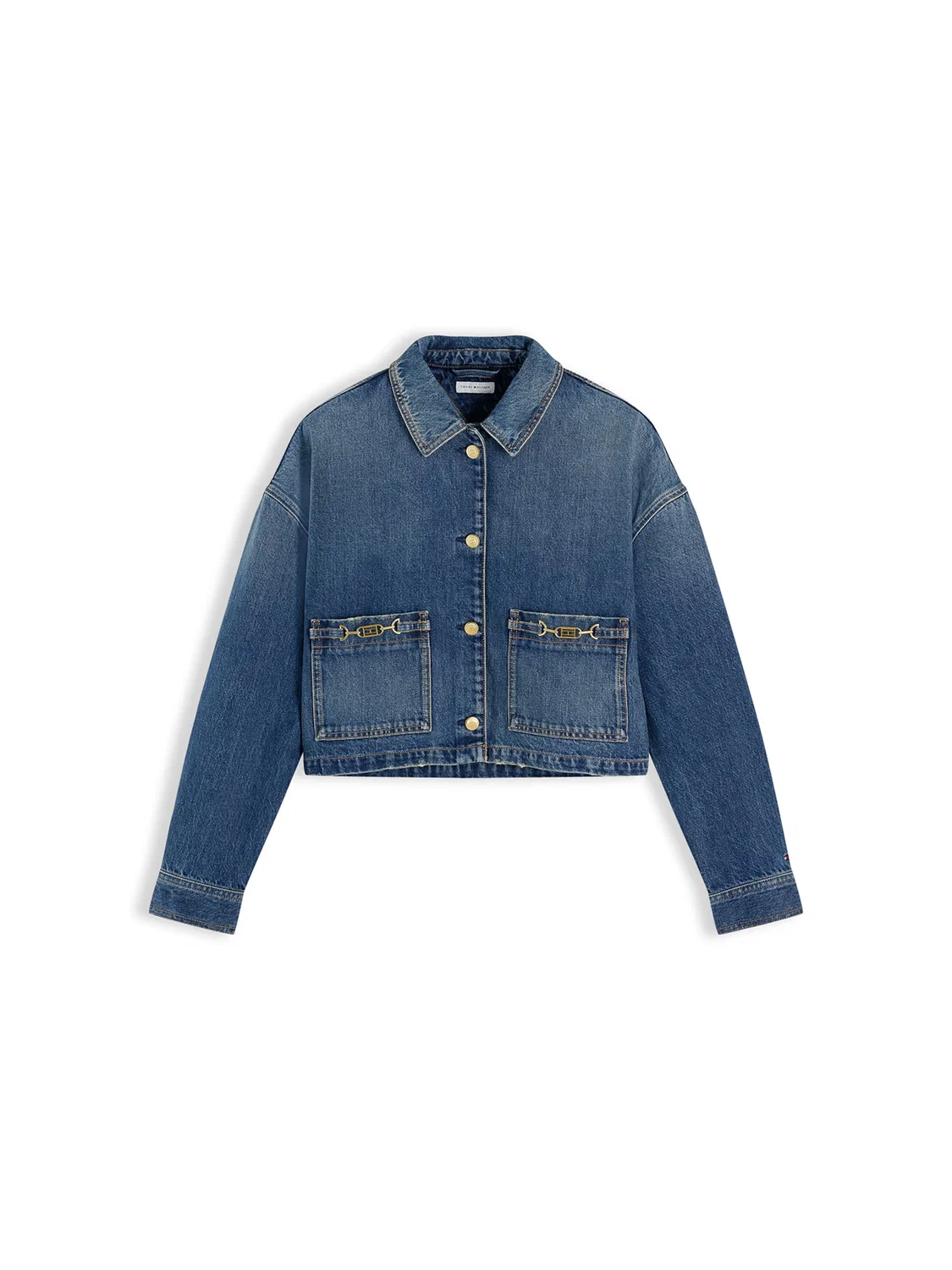 Куртка Tommy Hilfiger межсезонья из синего денима