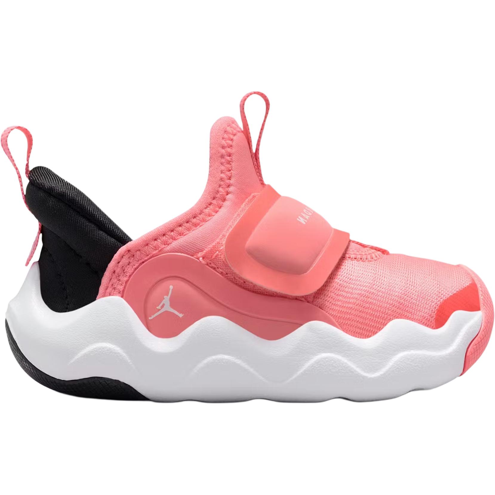 Jordan 23/72 Низкие детские туфли для малышей, черные и розовые, для младенцев и детей младшего возраста — фото 3