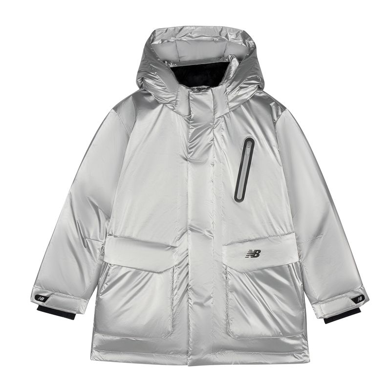 

Детская пуховая куртка New Balance, серебро