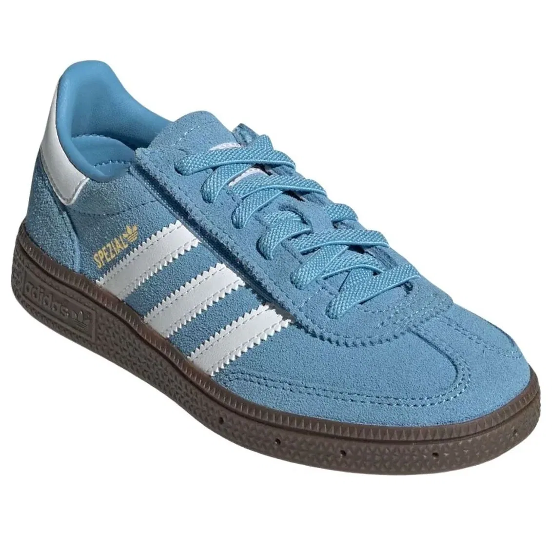 Кроссовки Adidas Handball Spezial Elastic Lace 'Light Blue White' JQ6381, синий — фото 4