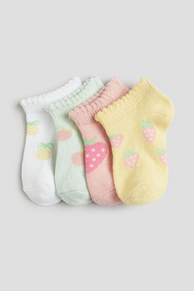 

Упаковка из 4 коротких носков H&M, розовый