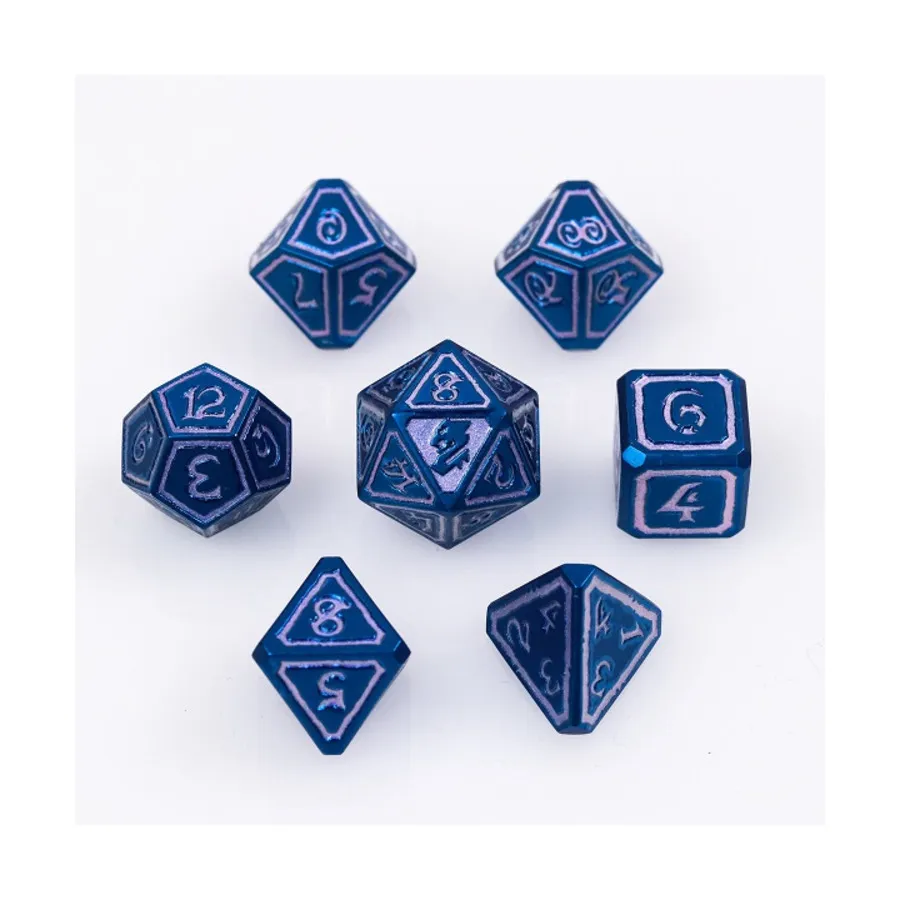 

Полигональный набор Гильдии магов — иллюзия (7), Metal Poly Dice Sets (Die Hard Dice)