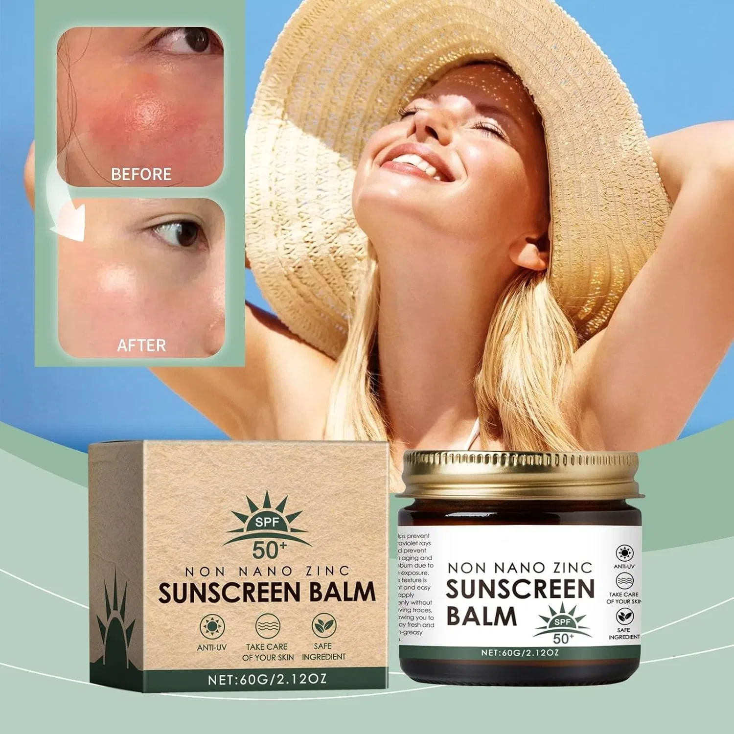 Солнцезащитный крем для лица и тела с говяжьим жиром SPF 50+ Radiantre — фото 2