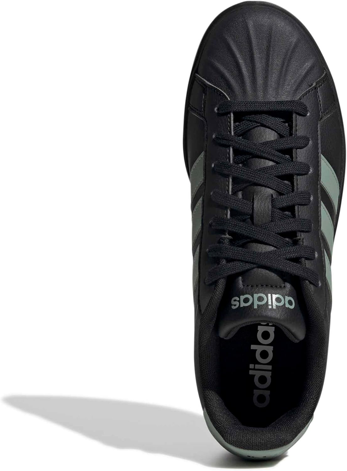 Мужские кроссовки Adidas Streetalk, черный/зеленый — фото 2