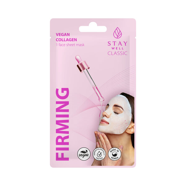

Укрепляющая маска с веганским коллагеном для лица, 22 г Stay Well Firming