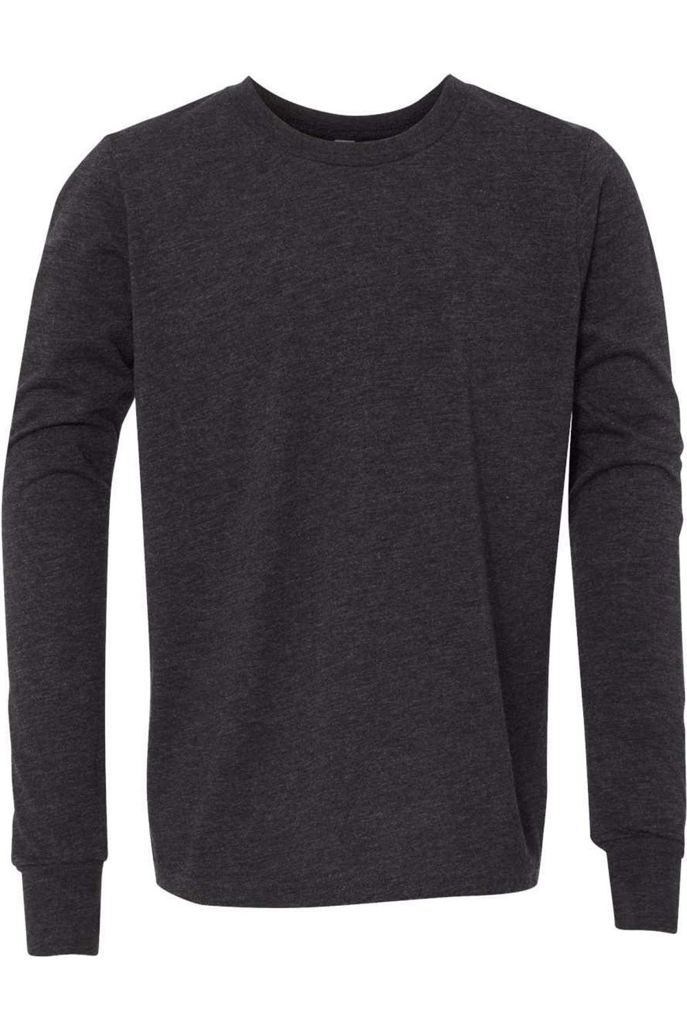 

BELLA + CANVAS Молодежная футболка с длинным рукавом из трикотажа, черный