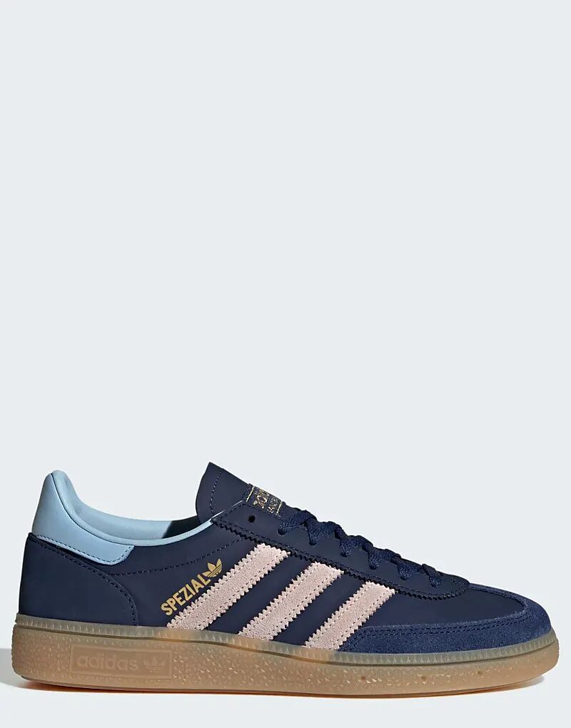 Кроссовки Adidas Originals Handball Spezial темно-синего и светло-розового цветов