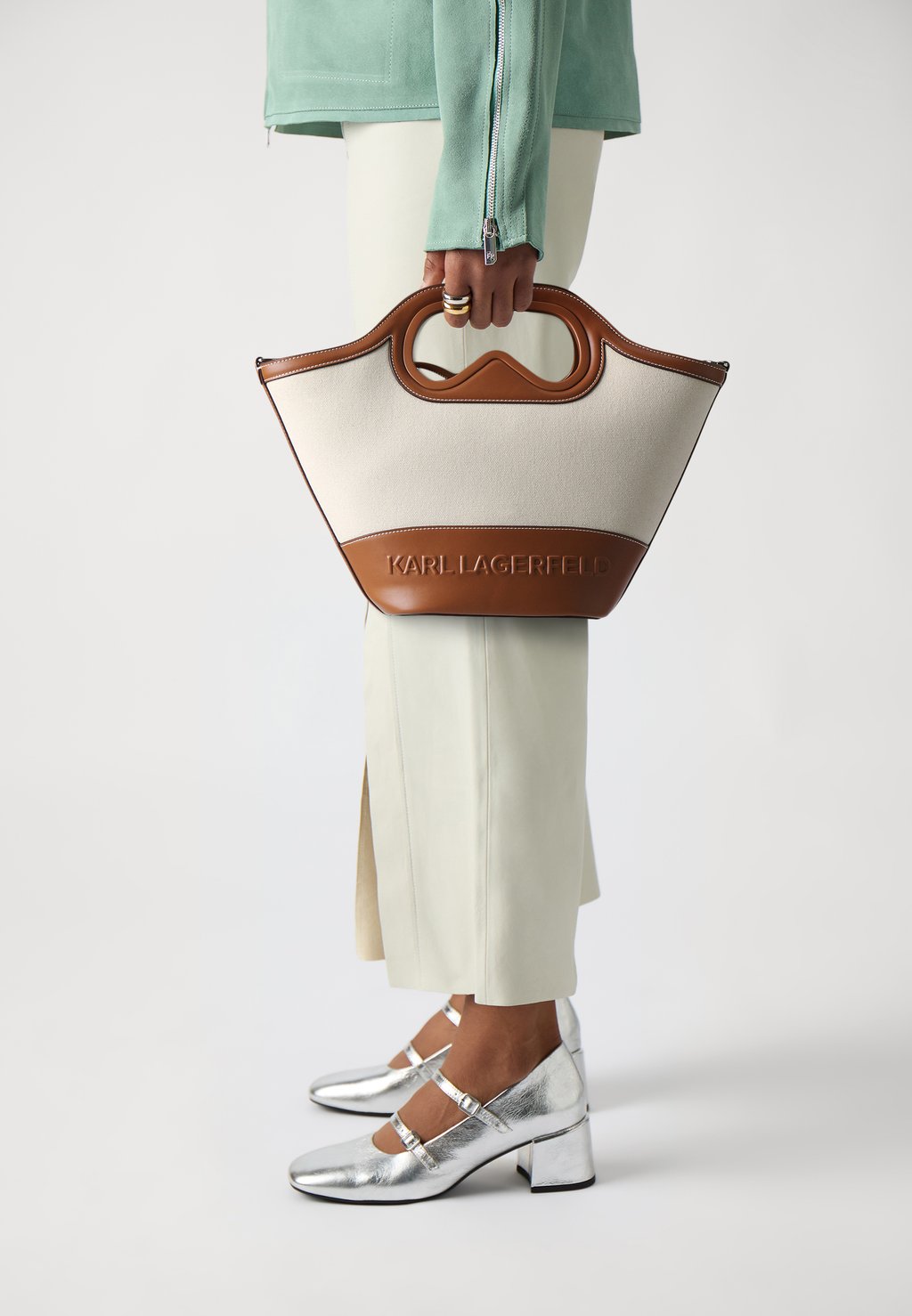 

Сумка AVIATOR TULIP TOTE KARL LAGERFELD, бежевый
