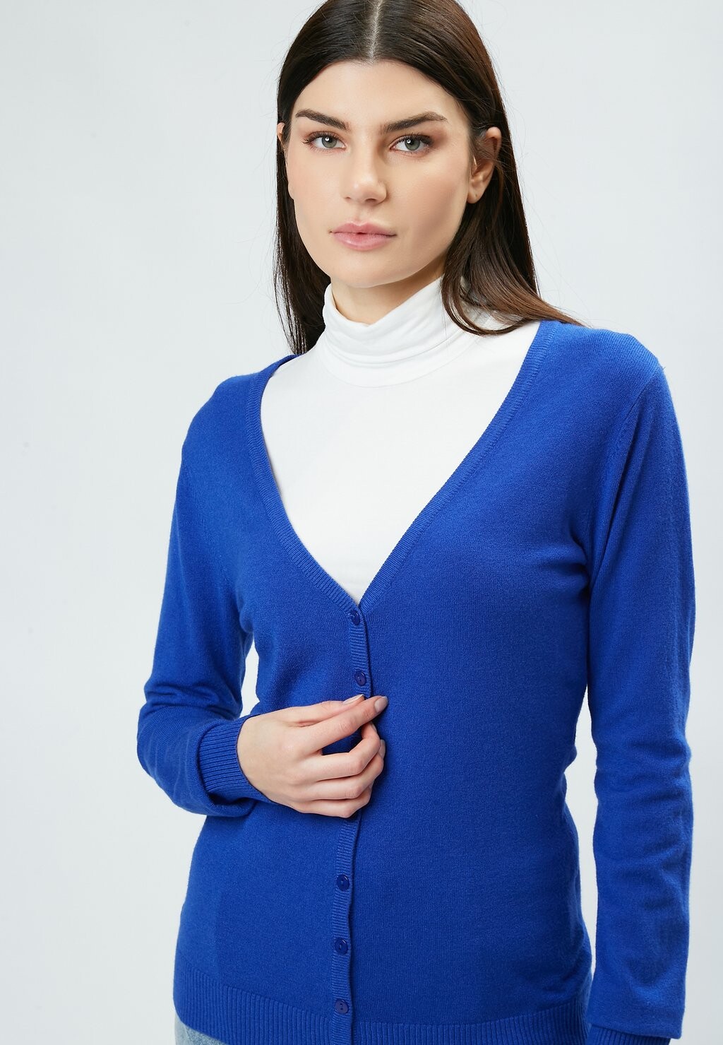 

Кардиган V-NECK BASIC INFLUENCER, синий
