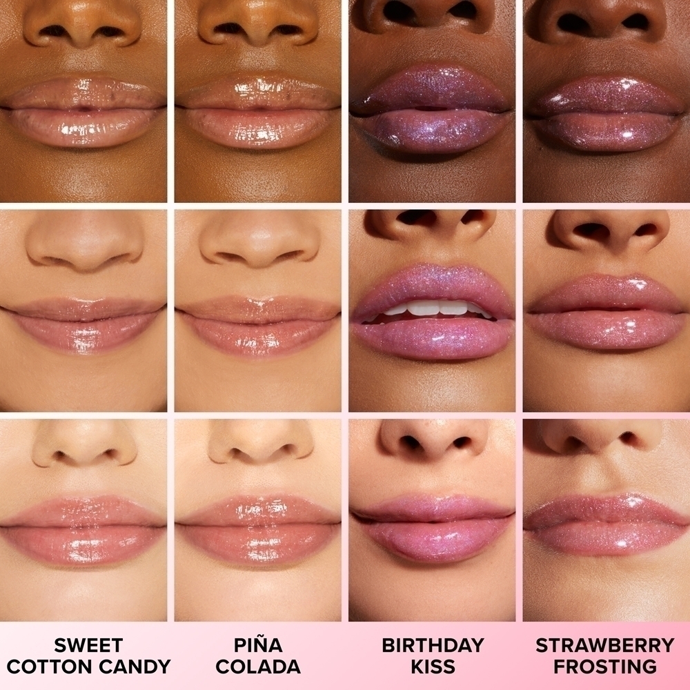 Блеск для губ Kissing Jelly с маслом, интенсивно увлажняющий Too Faced, atspalvis strawberry frosting 4,5 мл — фото 4