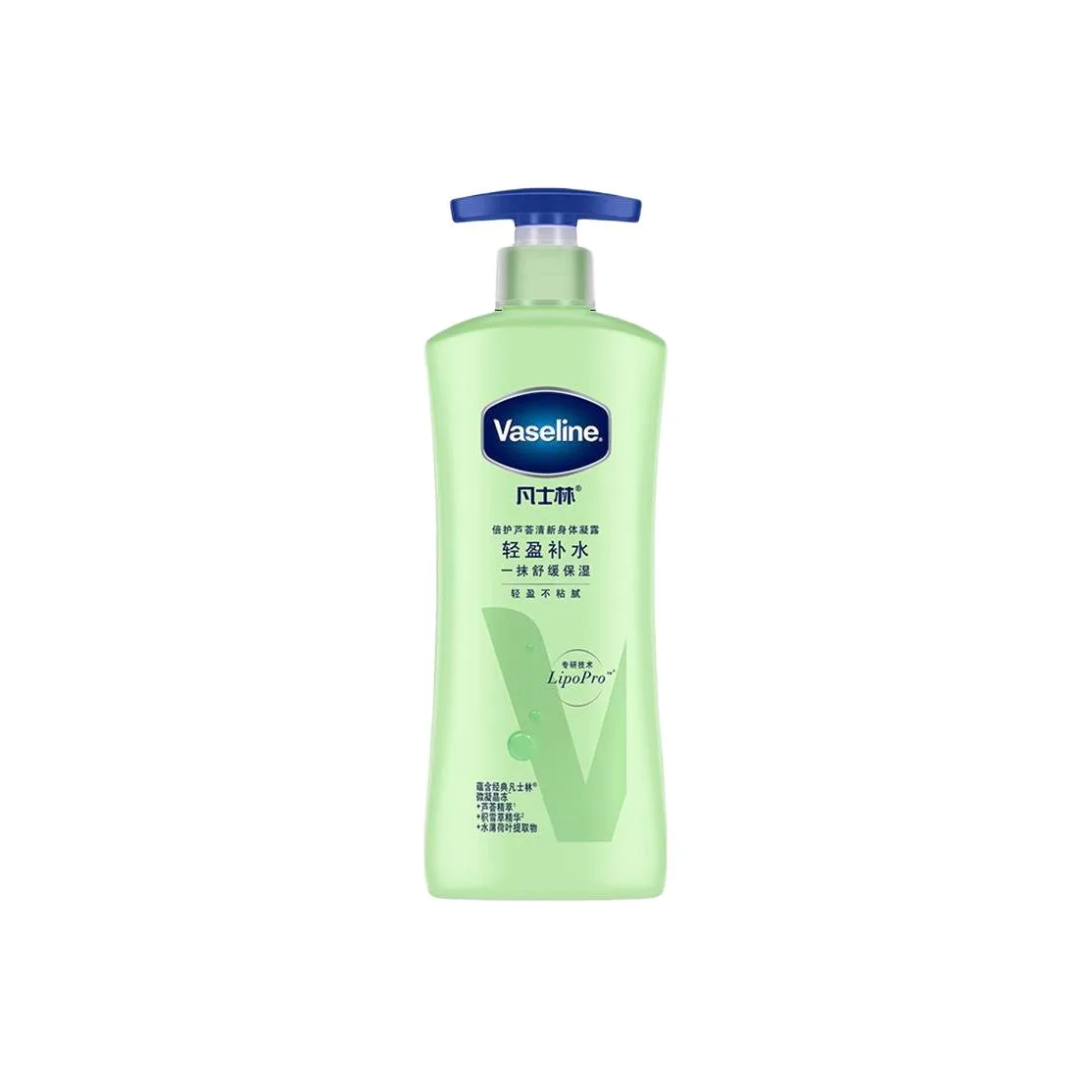 Интенсивный увлажняющий лосьон для тела с алоэ вера Vaseline, Aloe Vera Soothing Body Lotion 400ml — фото 2